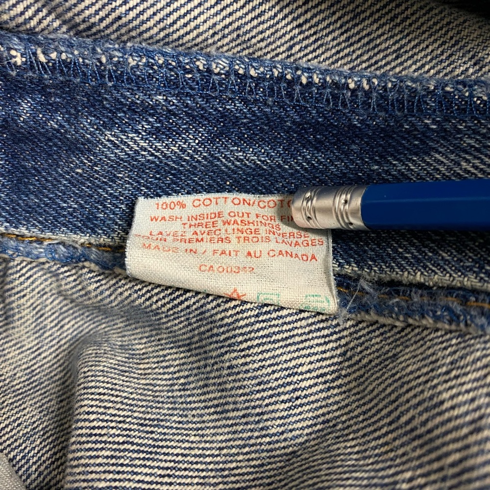 Vintage 80s Levi's Orange Tab 619 Faded & Distressed 36x32 - Picture 10 of 10